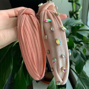 Pink Headband Set (Fancy Crystals & Casual)